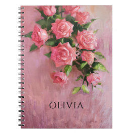 Caderno Espiral Personalizar um Sonho em tons de rosa