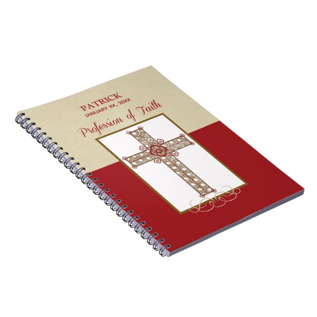 Caderno Espiral Personalize, Bênçãos RCIA na Profissão de Fé (Lado Direito)