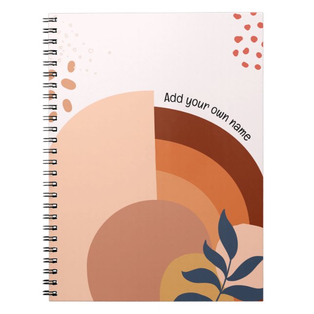 Caderno Espiral PERSONALIZE BOHO Notebook (Frente)