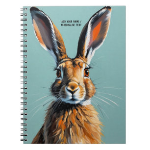 Caderno Espiral PERSONALIZE Coelho Pintado Diário de Anotações