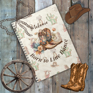 Caderno Espiral Personalize Dança de Salão Western Boho