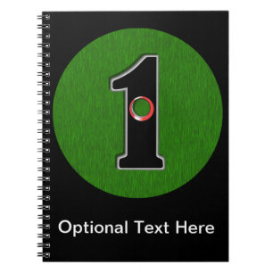Caderno Espiral Personalize este furo afortunado do jogador de