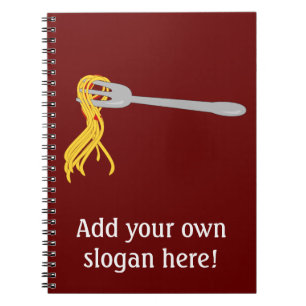 Caderno Espiral Personalize este gráfico da massa dos espaguetes