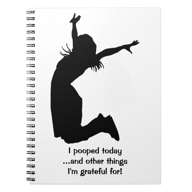 Caderno Espiral Personalize I Pooped hoje com um presente original (Frente)