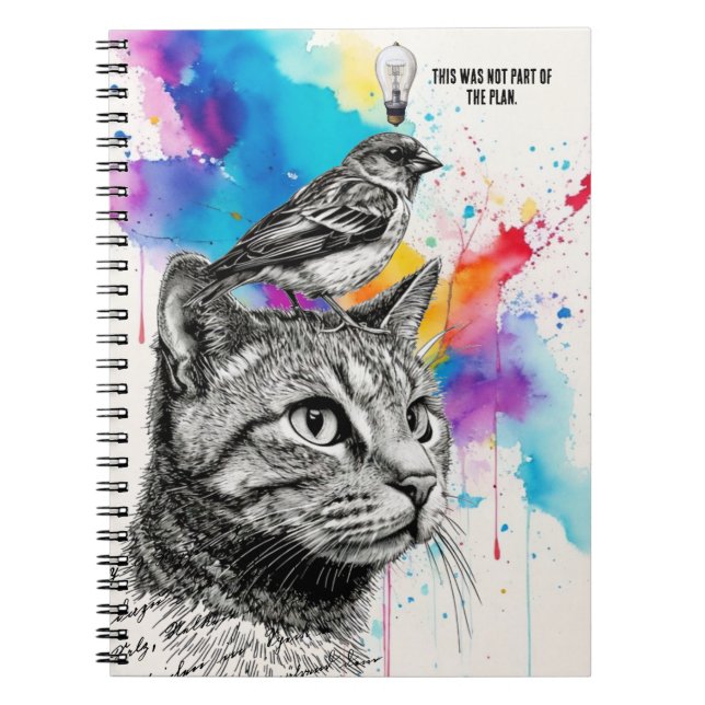 Caderno Espiral PERSONALIZE: Isto não fazia parte do plano (Frente)