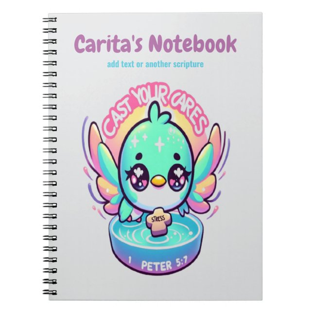 Caderno Espiral Personalize o seu notebook com os seus preços (Frente)
