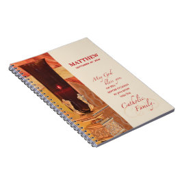 Caderno Espiral Personalize, RCIA Parabéns, Católico, Vermelho