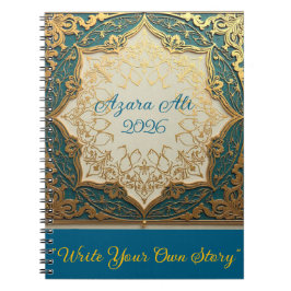 Caderno Espiral Personalized 2026 Floral Spiral Notebook