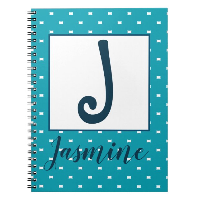 Caderno Espiral Personalized by Name / Initial (Frente)