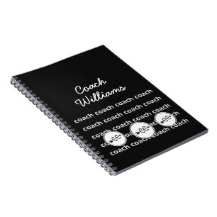 Caderno Espiral Personalized Cross Country Running Coach Notebook