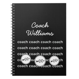 Caderno Espiral Personalized Cross Country Running Coach Notebook