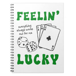 Caderno Espiral Personalized Feelin' Lucky & Positive Affirmations