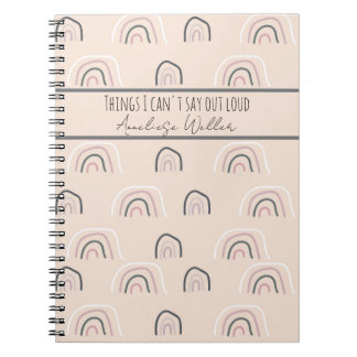 Caderno Espiral Personalized Funny Things I Can’t Say Out Loud 