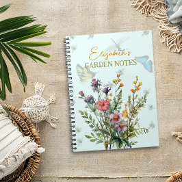 Caderno Espiral Personalized Garden Journal
