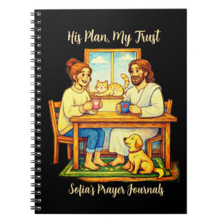 Caderno Espiral Personalized Jesus Gift Journal & Notebook