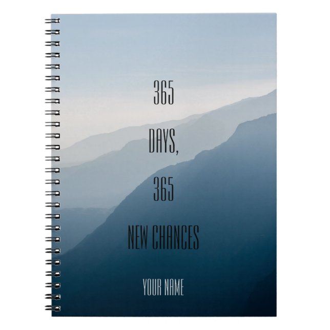 Caderno Espiral Personalized| minimalist| 365 dias 365 (Frente)