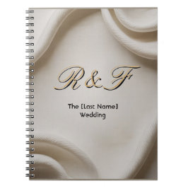 Caderno Espiral Personalized Monogram Suite | Luxe Linen Wedding