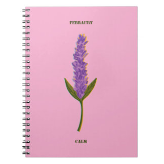 Caderno Espiral Personalized Monthly Serenity Journal Minimalist 
