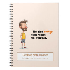Caderno Espiral Personalized Motivational Notebook