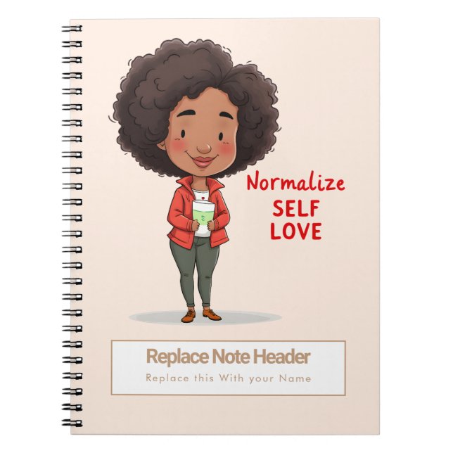 Caderno Espiral Personalized Motivational Notebook (Frente)