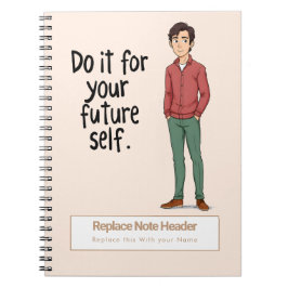 Caderno Espiral Personalized Motivational Notebook
