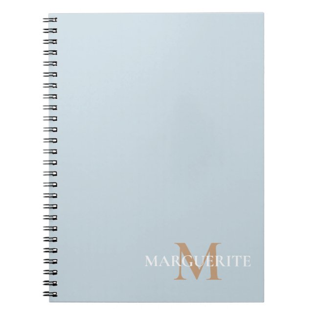 Caderno Espiral Personalized Name Monogram (Frente)
