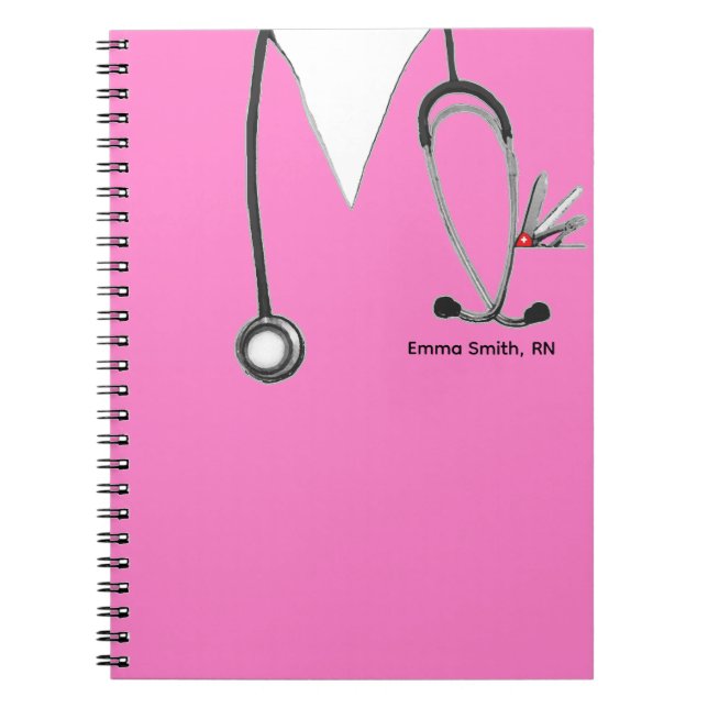 Caderno Espiral personalized nurse gift ideas (Frente)