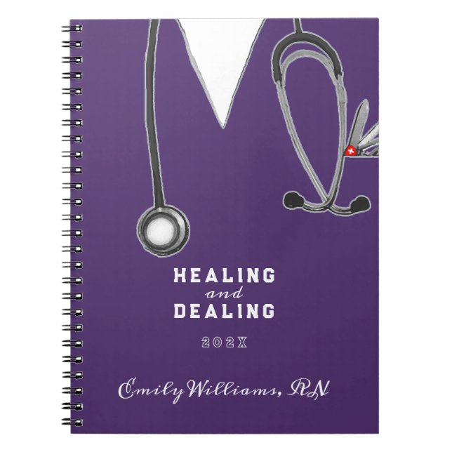 Caderno Espiral personalized nurse gift ideas (Frente)