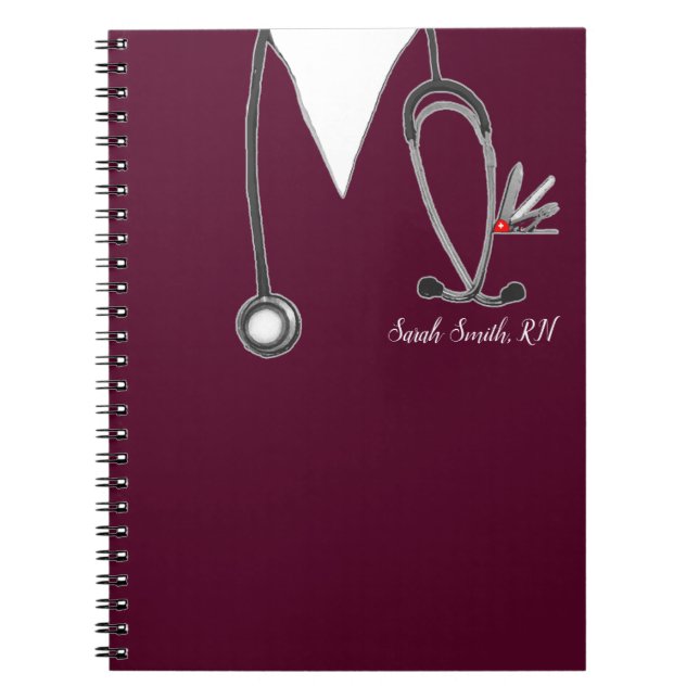 Caderno Espiral Personalized Nurse Gift Ideas (Frente)