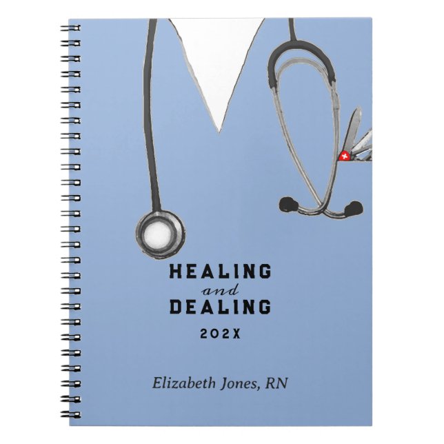 Caderno Espiral Personalized Nurse Gift Ideas (Frente)