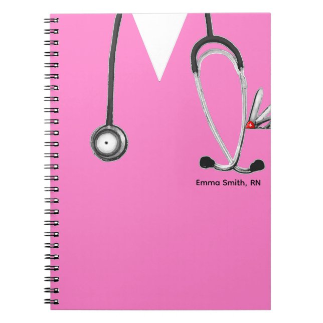 Caderno Espiral personalized nurse gift ideas (Frente)