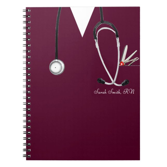 Caderno Espiral Personalized Nurse Gift Ideas (Frente)