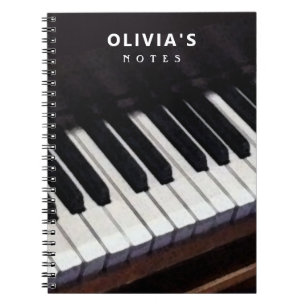 Caderno Espiral Personalized Piano