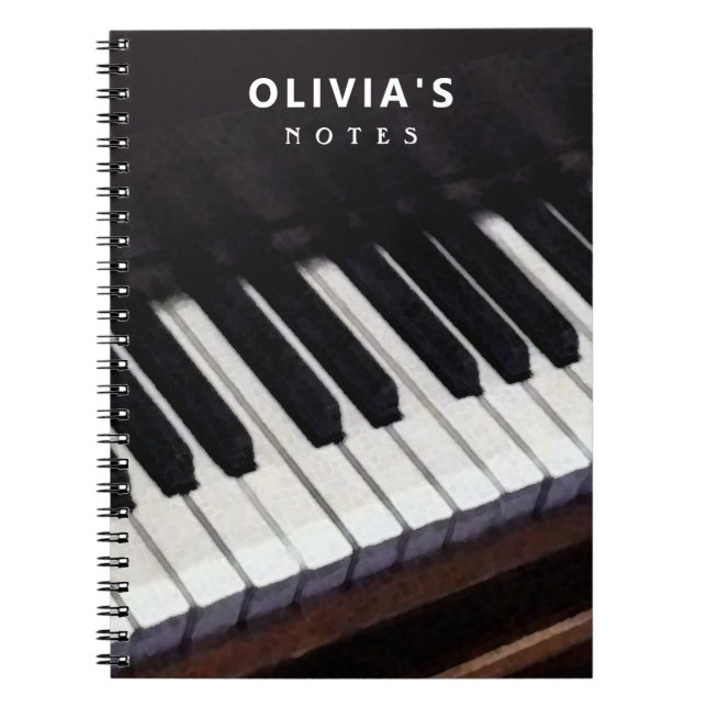 Caderno Espiral Personalized Piano (Frente)