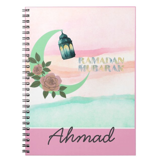 Caderno Espiral Personalized Ramadan Clipboard Organizer (Frente)