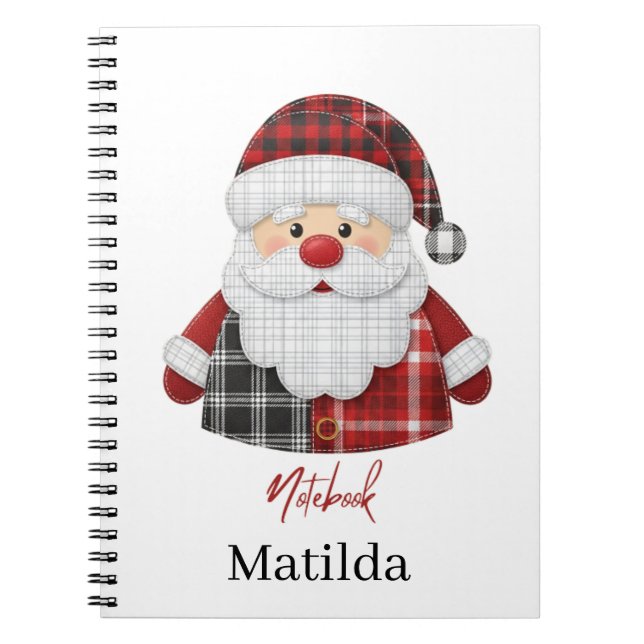 Caderno Espiral Personalized Santa notebook  (Frente)
