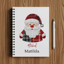 Caderno Espiral Personalized Santa notebook 