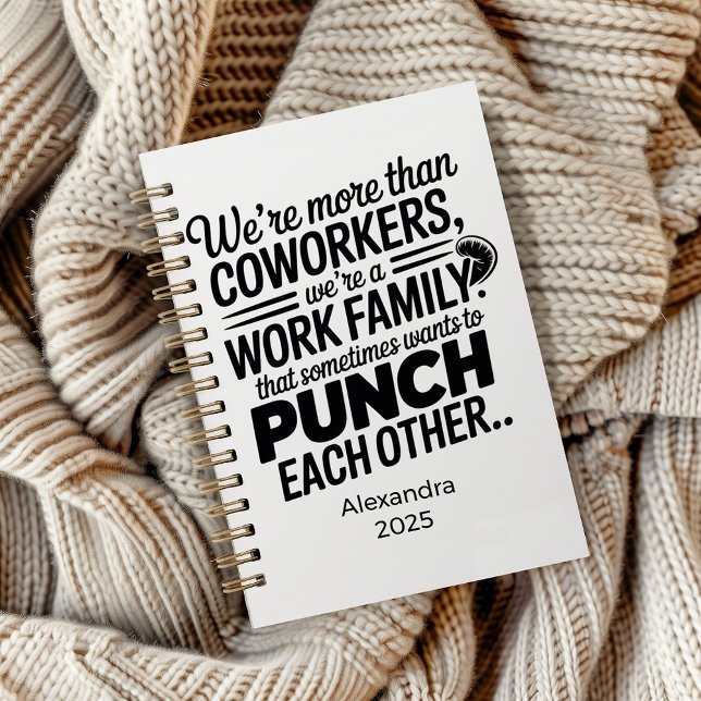 Caderno Espiral Personalized Sarcastic Coworker Gift (Criador carregado)