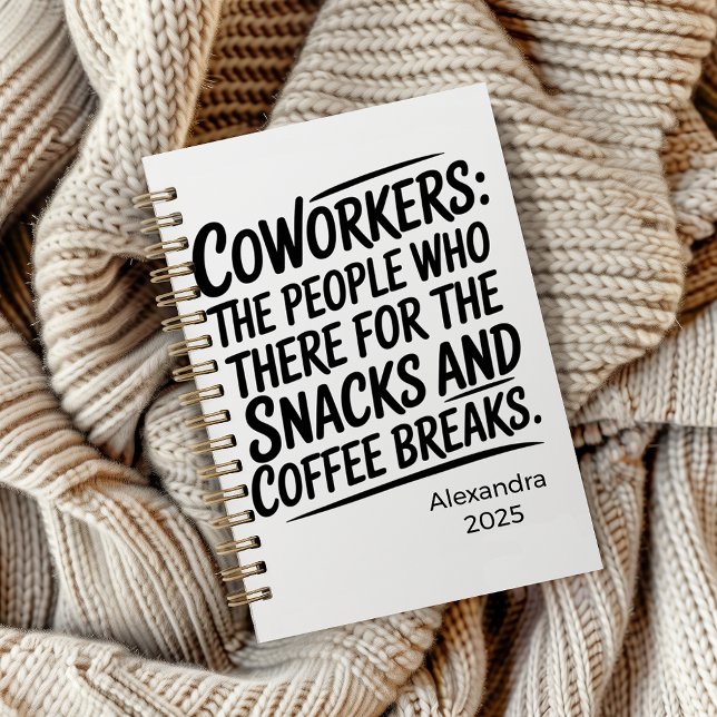 Caderno Espiral Personalized Sassy Workplace Humor (Criador carregado)