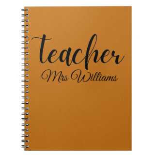 Caderno Espiral Personalized Teacher Notebook