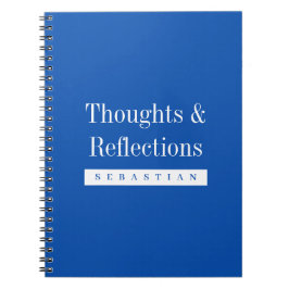 Caderno Espiral Personalized Thoughts & Reflections Journal