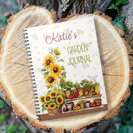 Caderno Espiral Personalized Vegetable Garden Journal