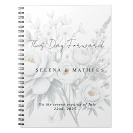 Caderno Espiral Personalized Wedding Vows Journal – This Day Forw