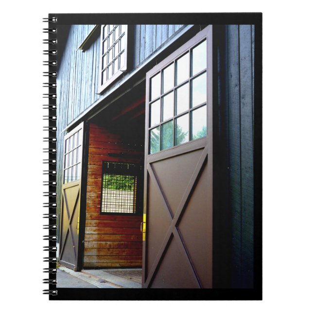 Caderno Espiral Perspectiva da Porta do Barn (Frente)