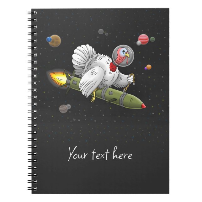 Caderno Espiral Peru Foguete Espacial (Frente)