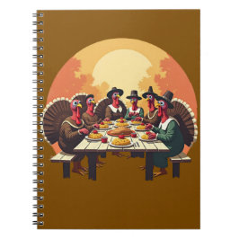 Caderno Espiral Perus Comendo Janto de Ação de Graças