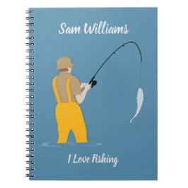 Caderno Espiral Pesca