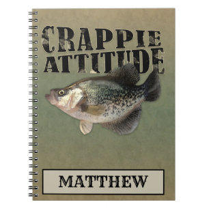 Caderno Espiral Pesca De Atitude De Crappie