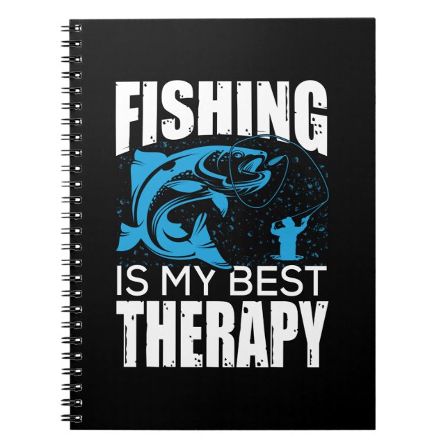 Caderno Espiral Pesca De Peixe É A Minha Melhor Terapia (Frente)