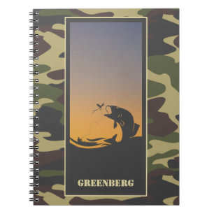 Caderno Espiral Pesca e espiral Camo